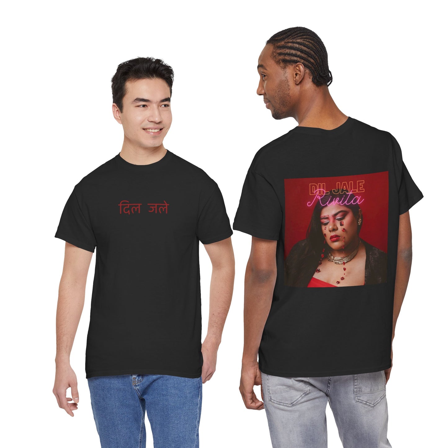 DIL JALE Vintage T‑Shirt Front and Back Print